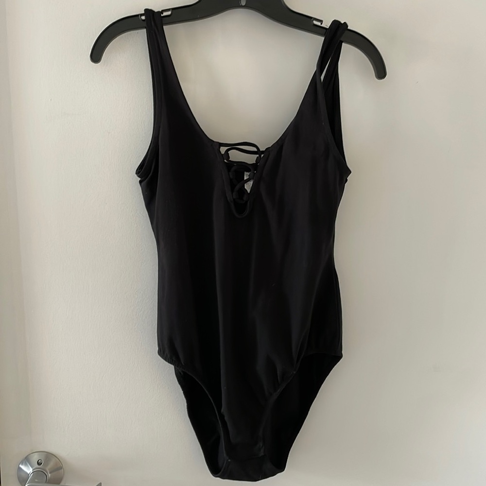 H&M black bodysuit NWT